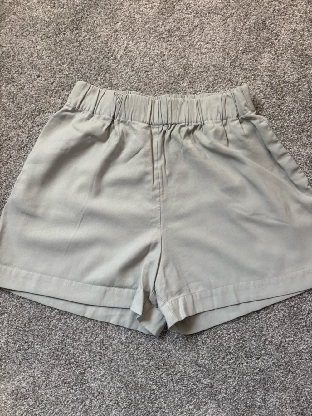 Dynamite: Women’s Elastic-Waist Casual Shorts - Light Sage